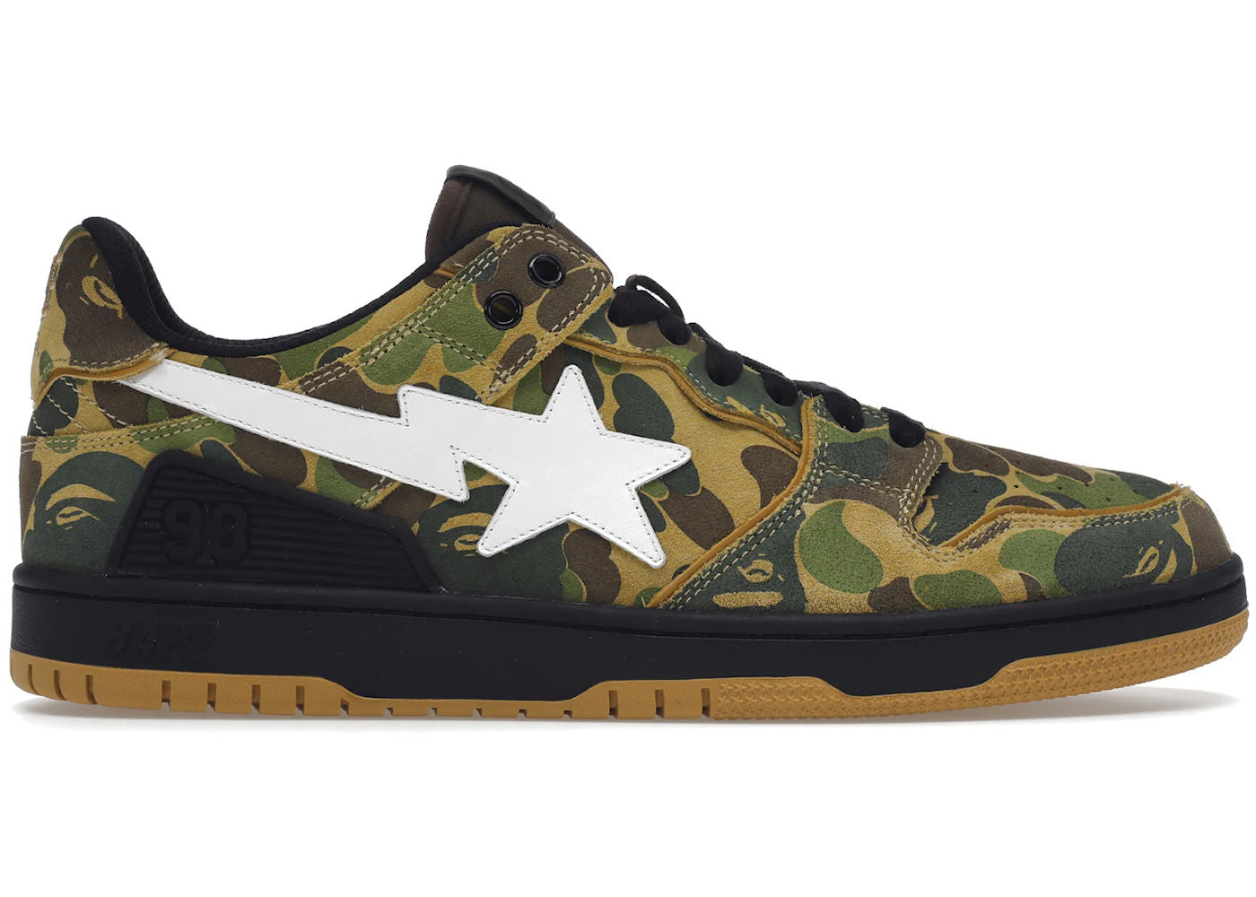 A Bathing Ape Bape SK8 Sta ABC Camo Green - Preowned