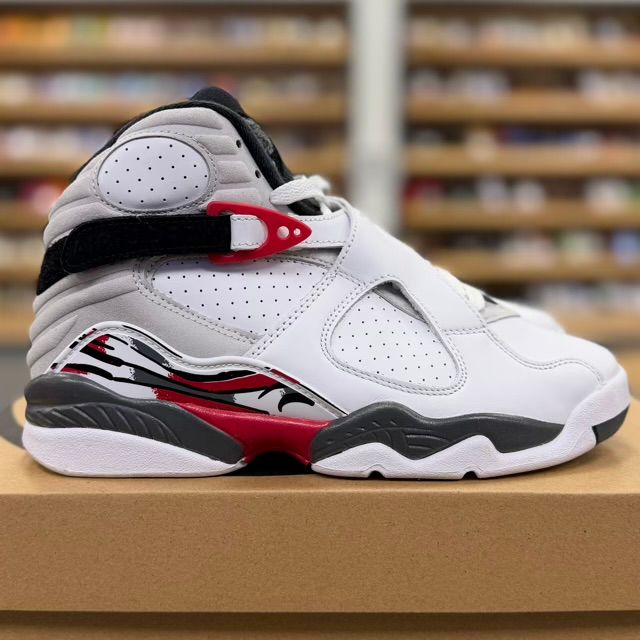 Jordan 8 Retro White True Red (2025) (GS) - Preowned