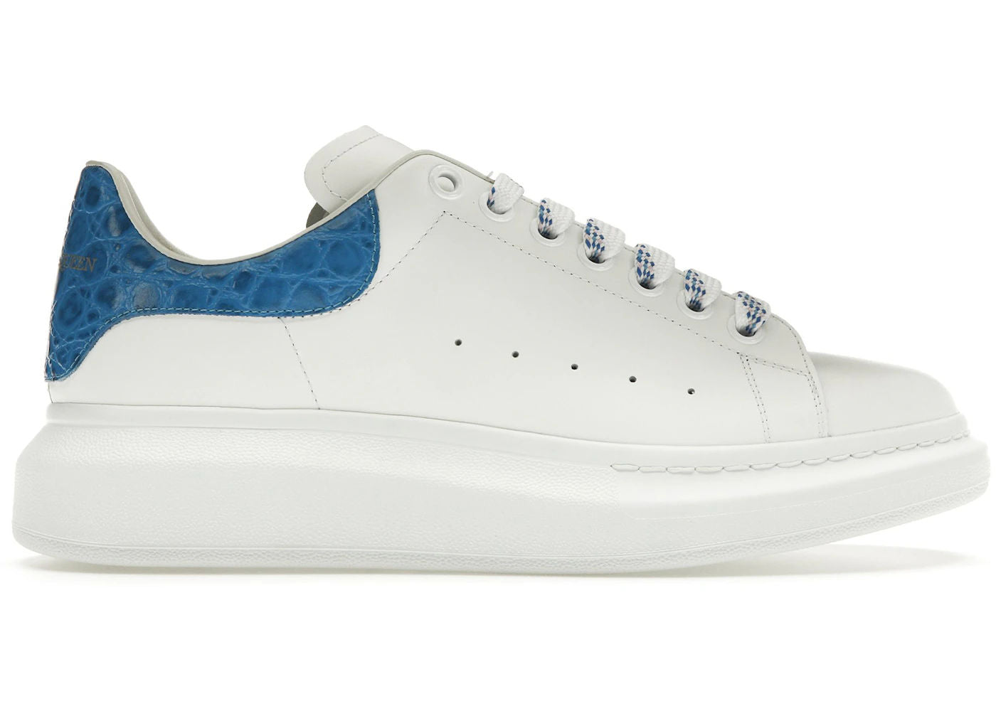Alexander McQueen Oversized White Ultramarine Croc - Preowned