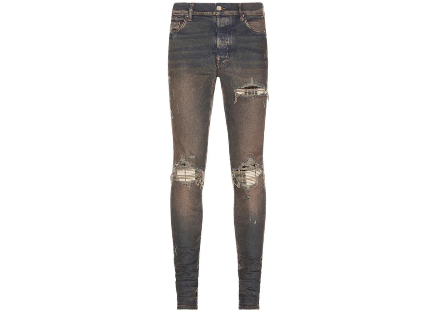 AMIRI MX1 Plaid Jeans Dark Indigo