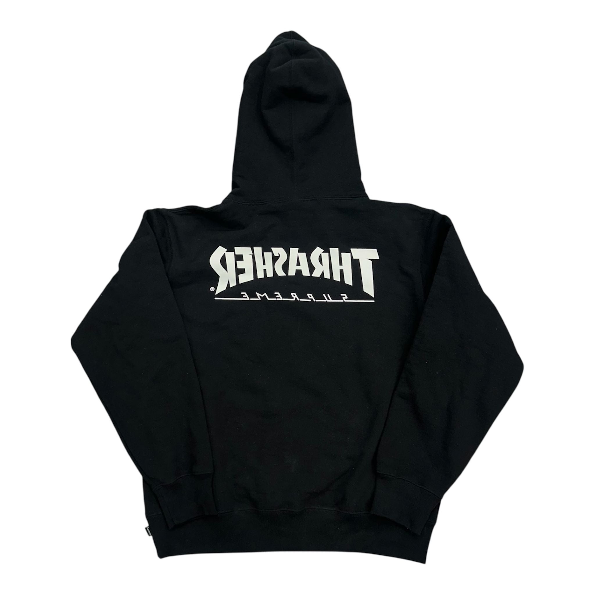 Supreme Thrasher Hooded Sweatshirt Black - Preowned