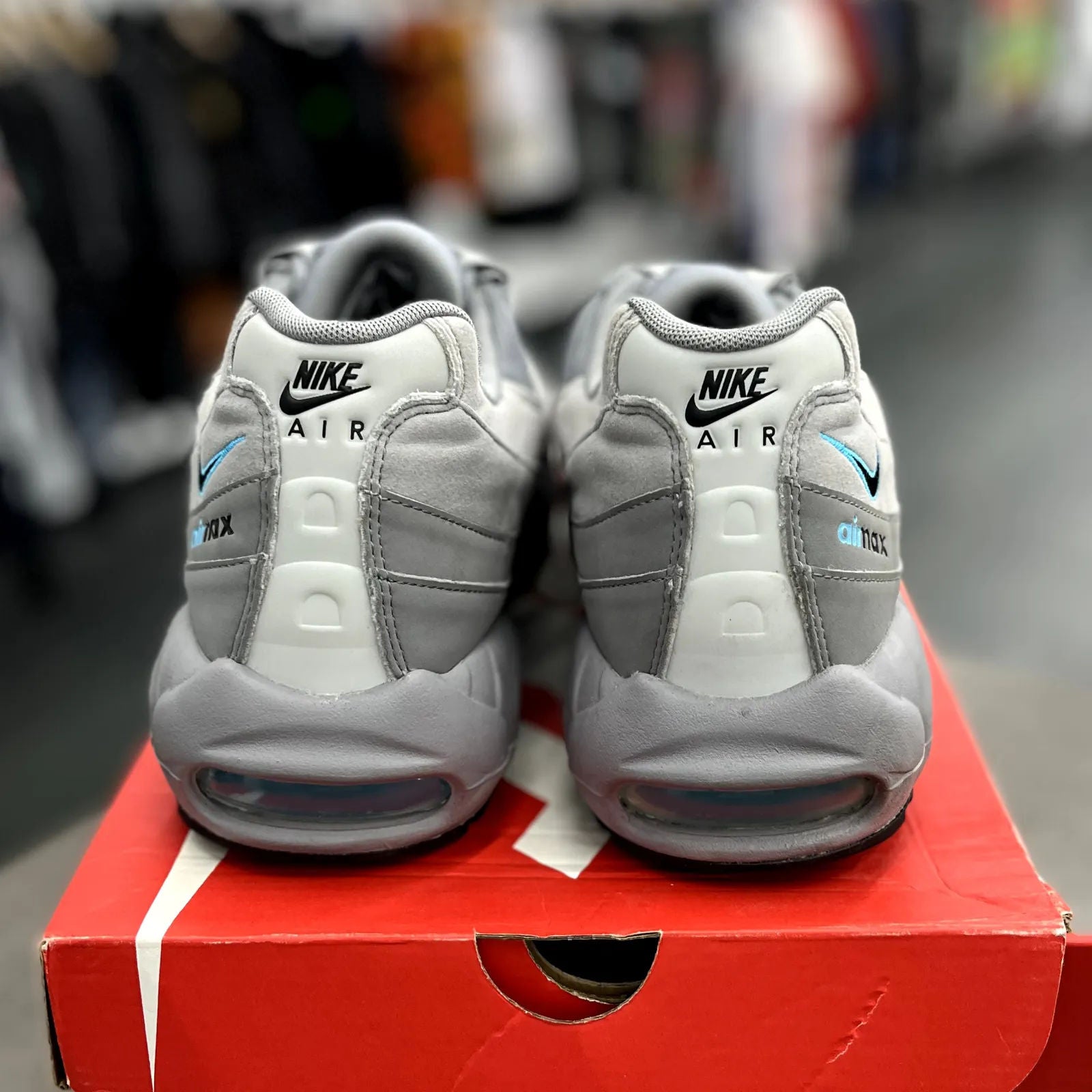 Nike Air Max 95 Retro Logo Grey Aqua - Preowned