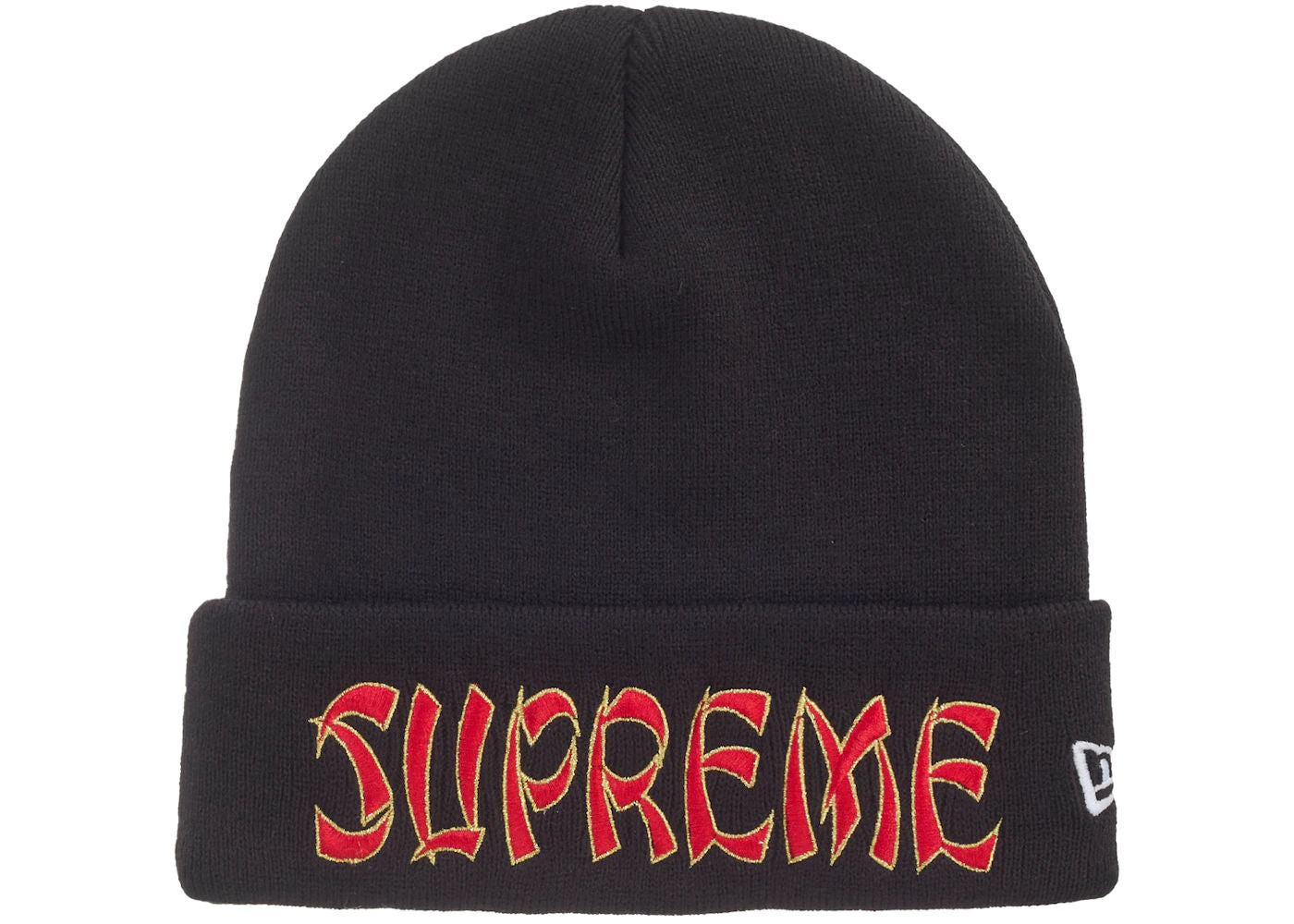 Supreme New Era Action Beanie Black