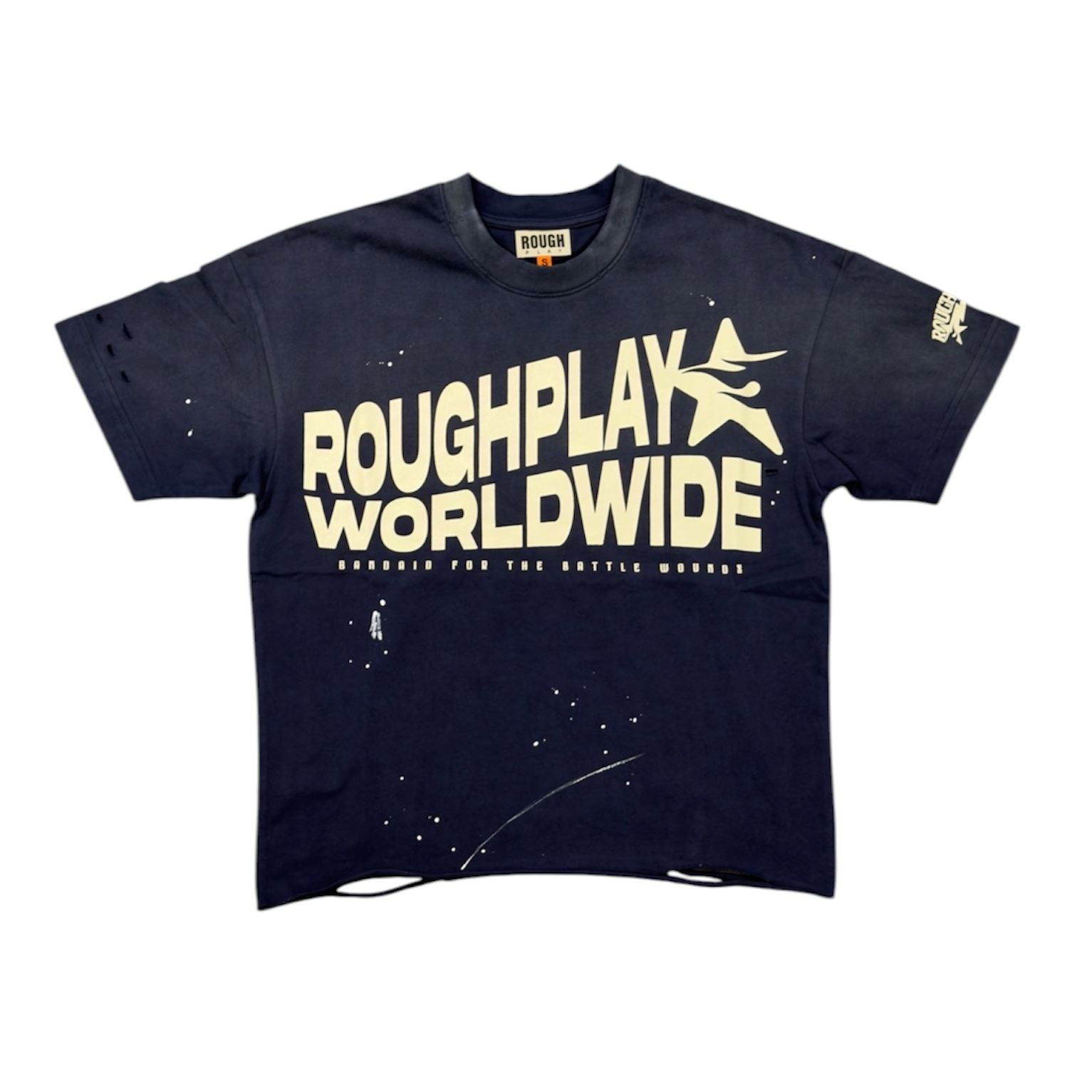 Roughplay Worldwide Tee (Navy/Tan)