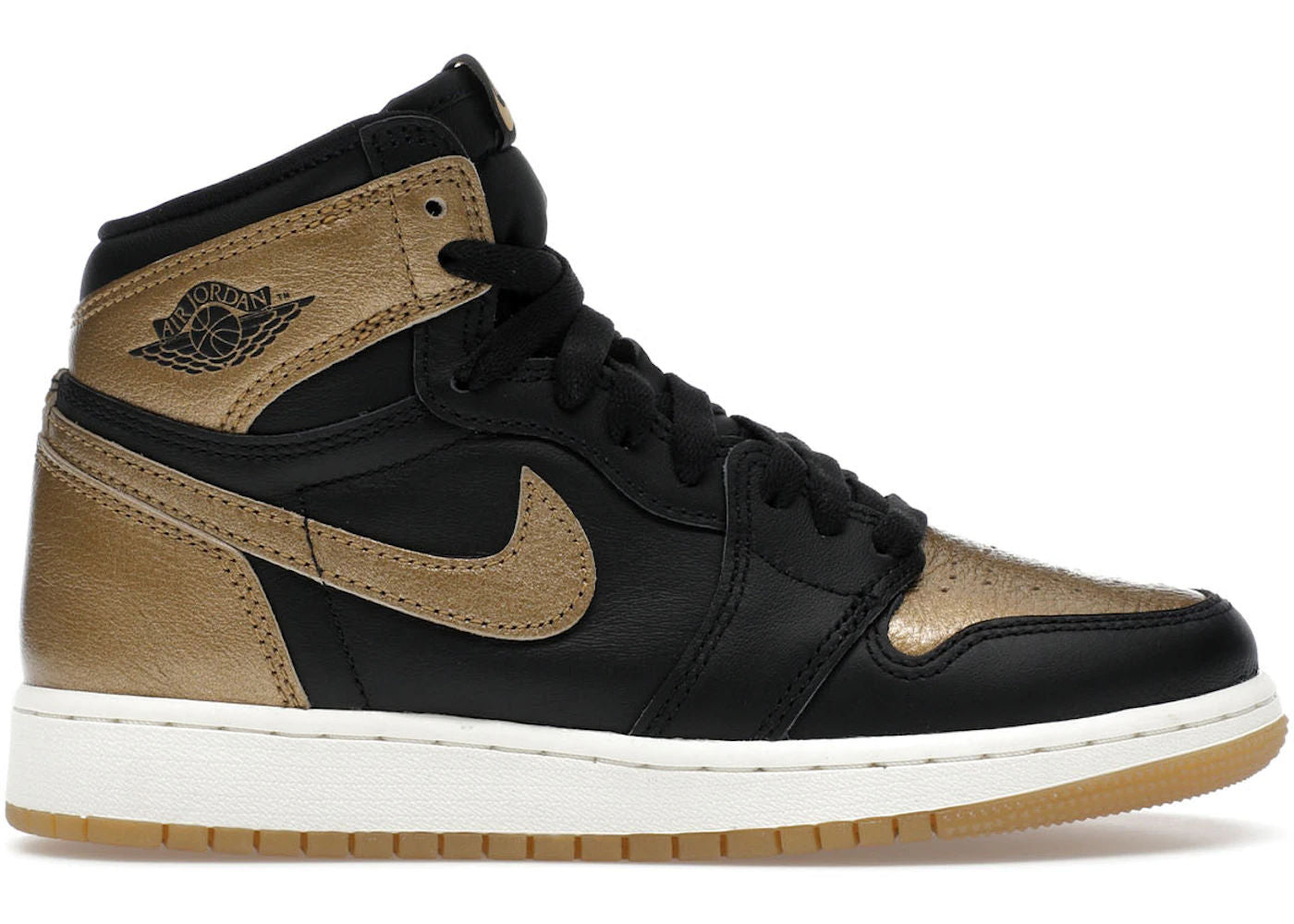 Jordan 1 Retro High OG Black Metallic Gold (GS)