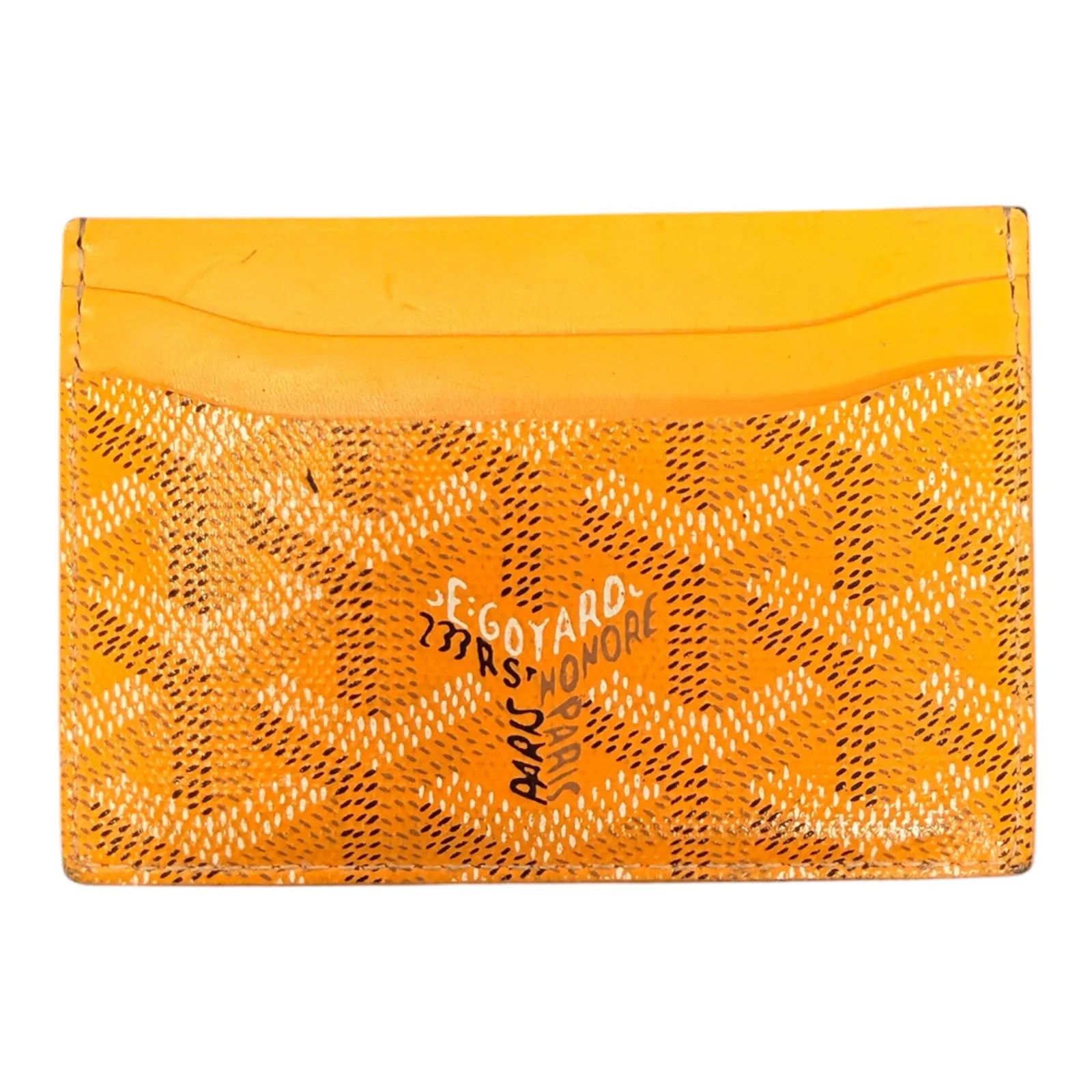 Goyard Card Holder (Yellow) - Preowned