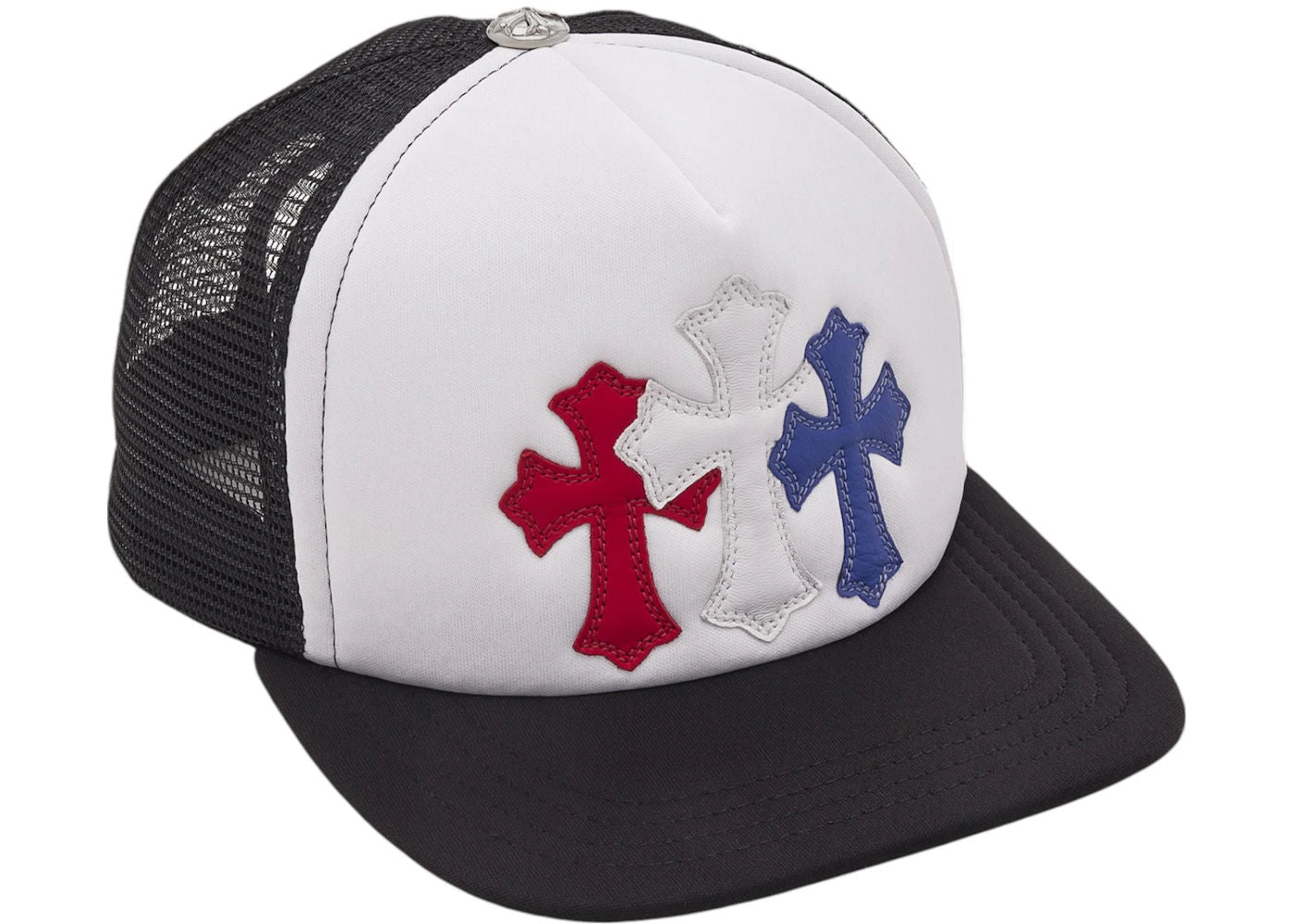 Chrome Hearts Trucker Hat Red/White/Blue - Preowned