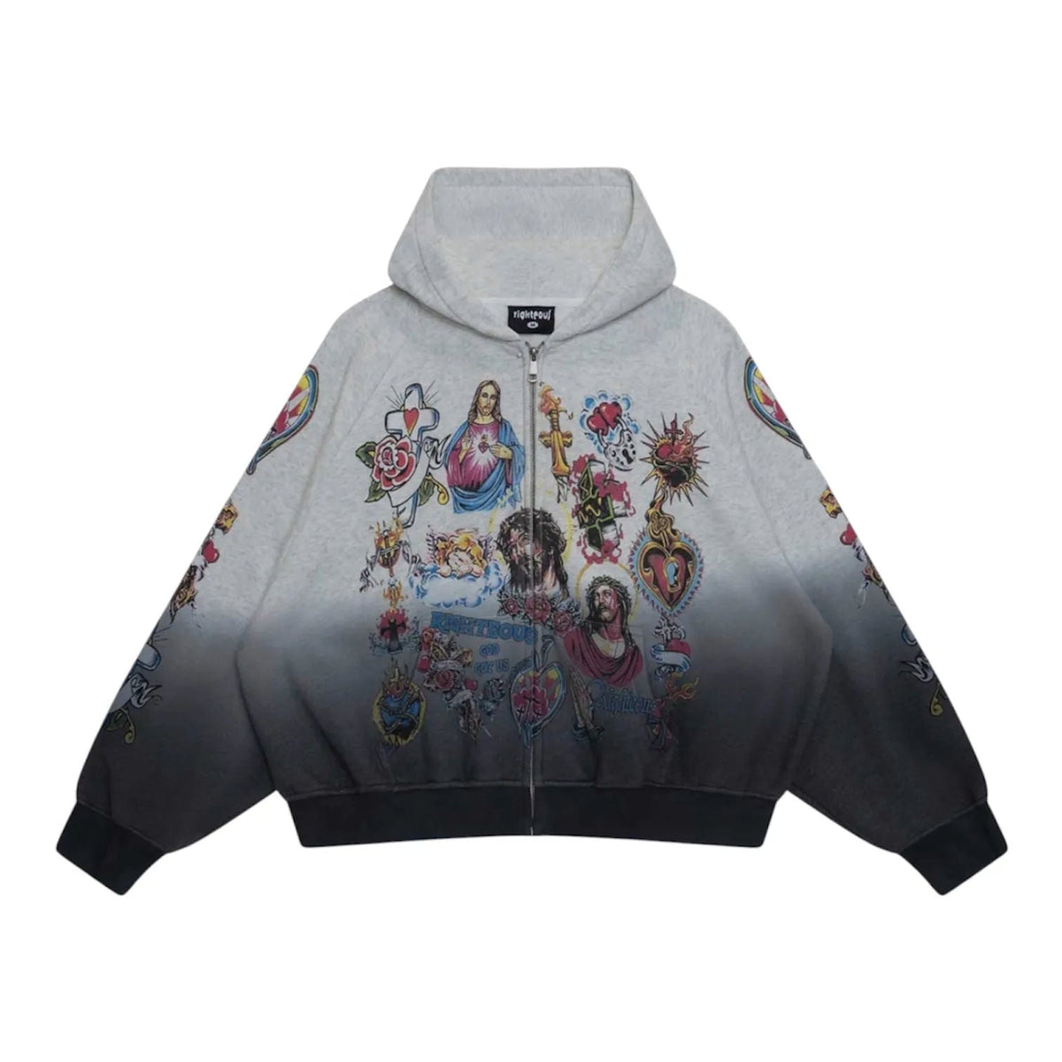 We Are Righteous Risen King Zip Up Hoodie (Fade)