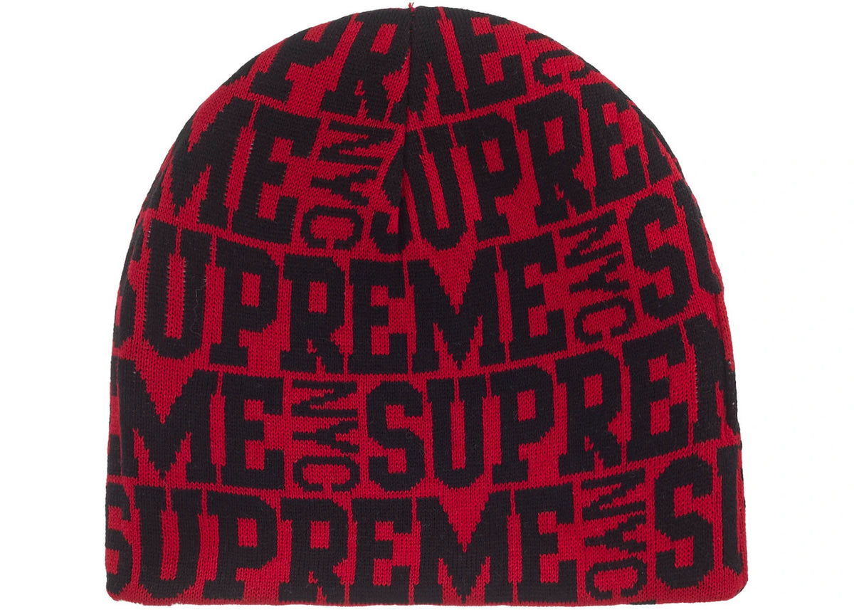 Supreme Reversible Camo Beanie Red