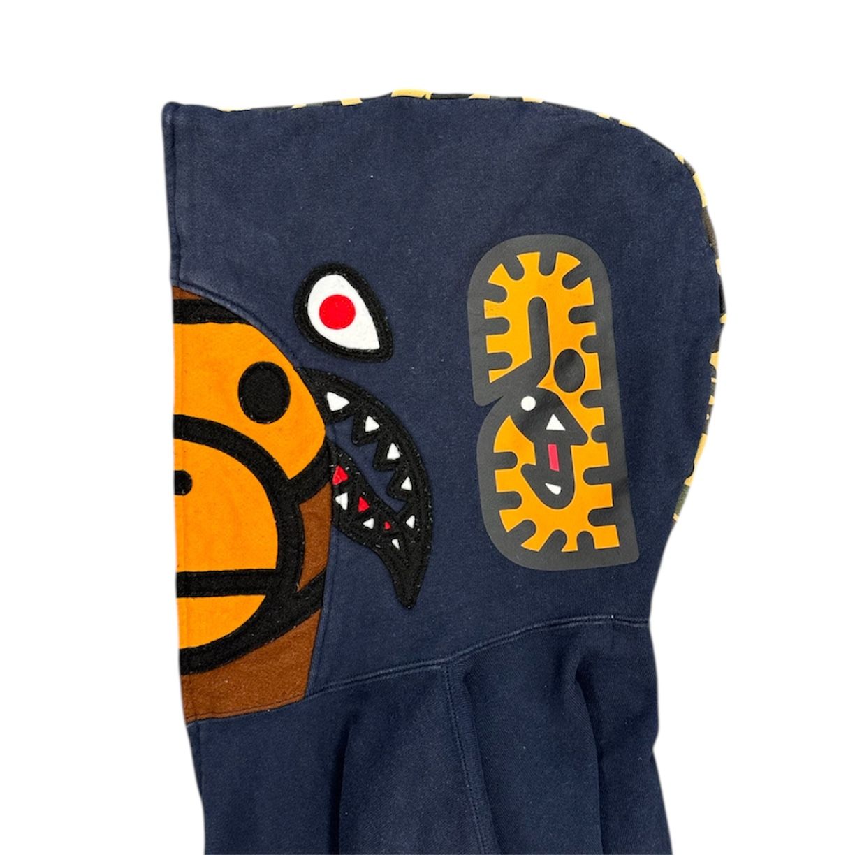 Bape Milo Shark Full Zip Hoodie (Navy) - Preowned