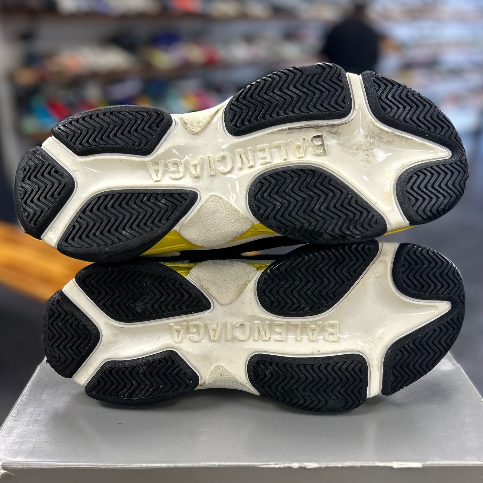 Balenciaga Triple S Black Yellow White - Preowned