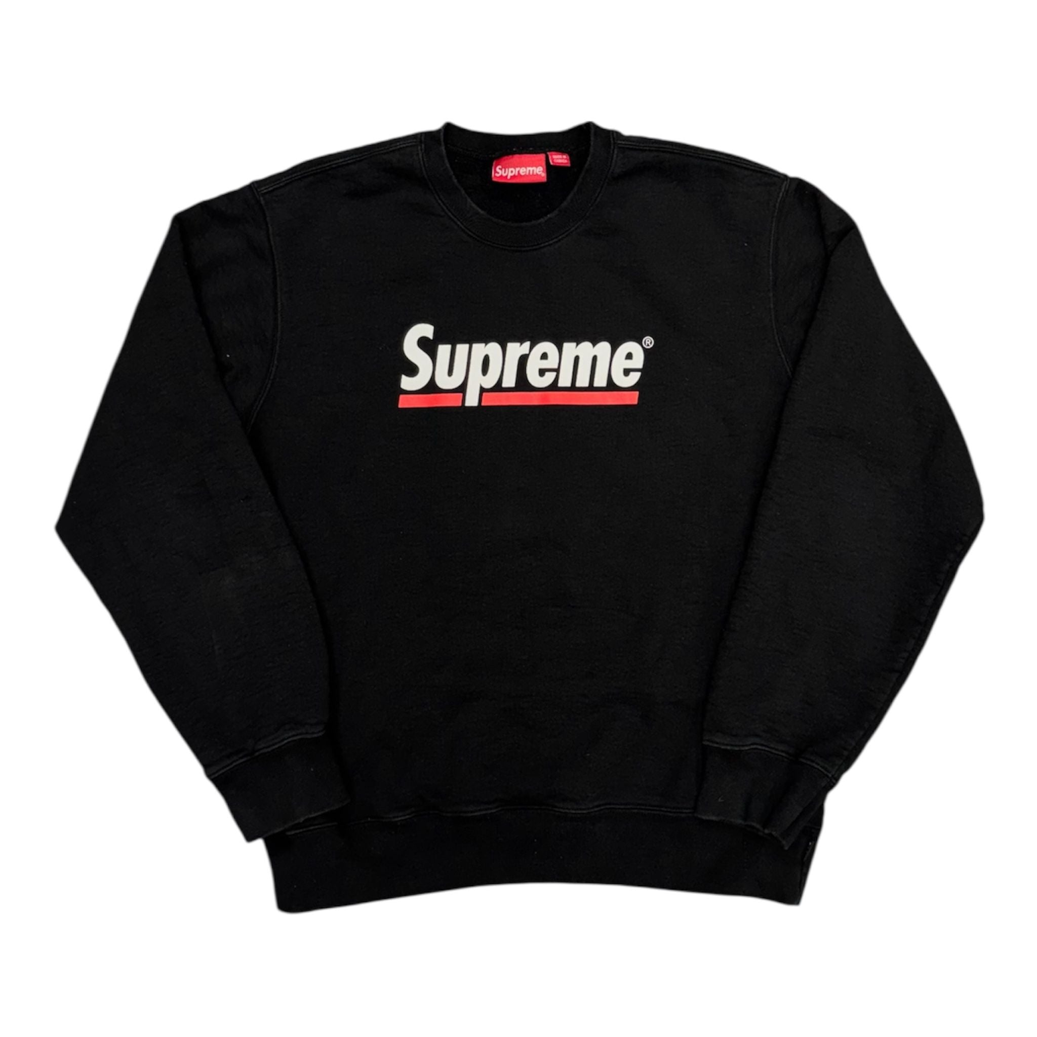 Supreme Underline Crewneck Black - Preowned
