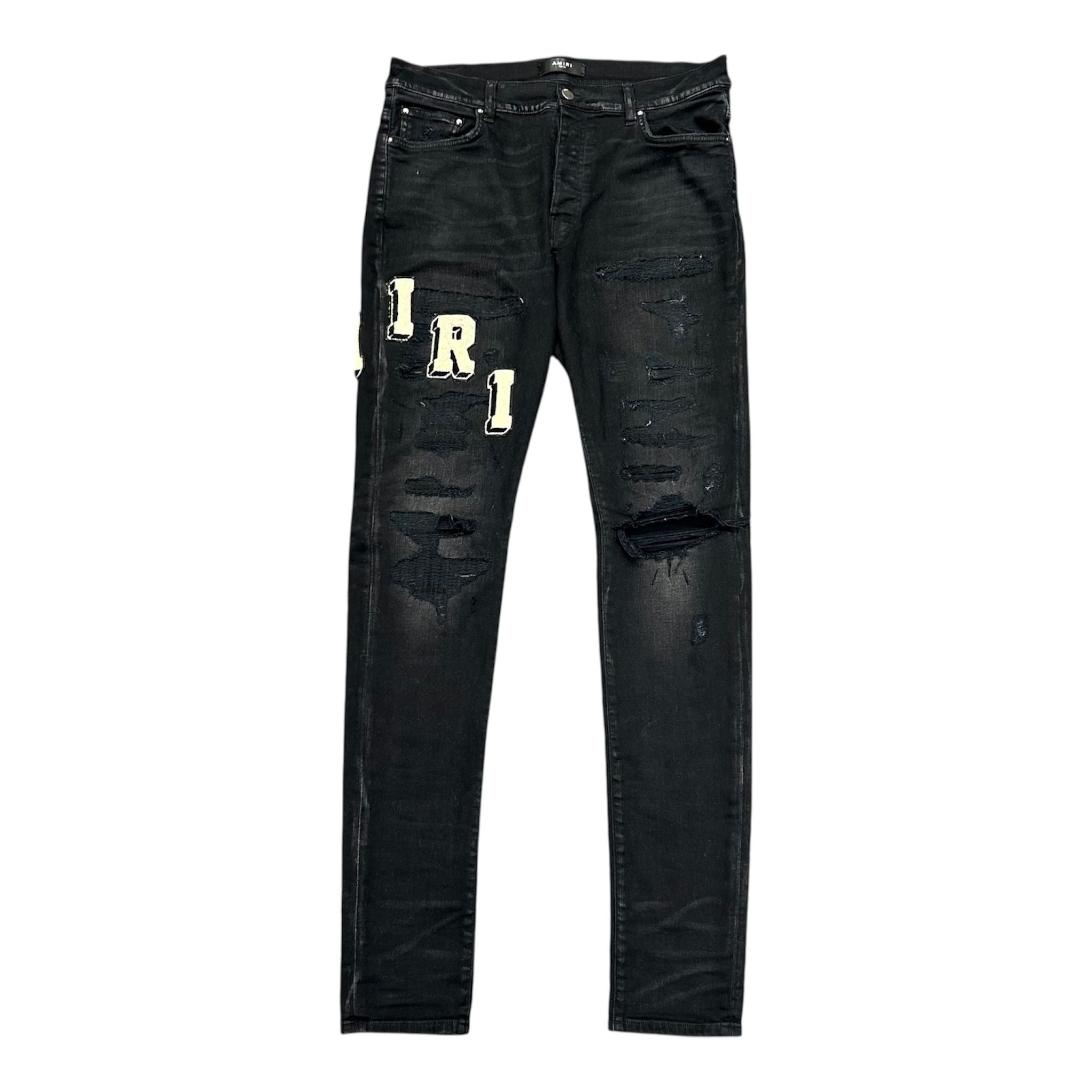 AMIRI Varsity Jean Faded Black - Preowned