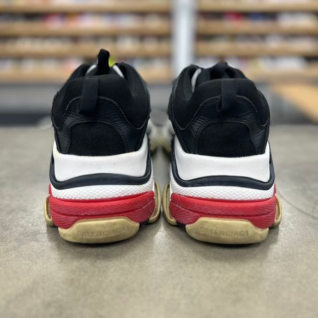 Balenciaga x adidas Triple S Red Grey Black - Preowned