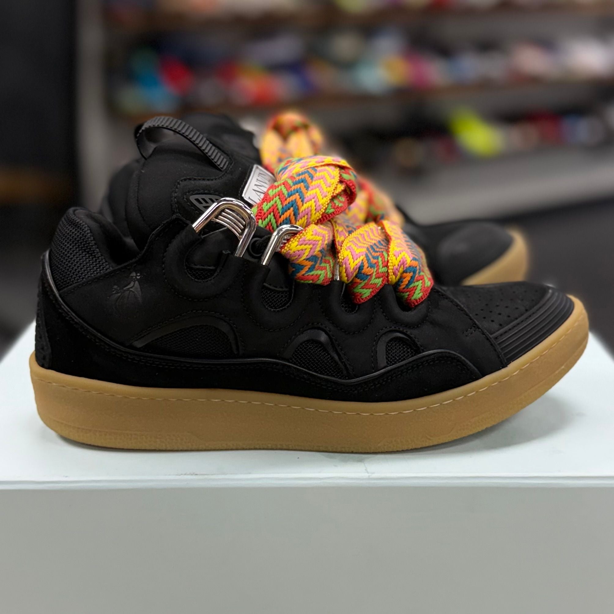 Lanvin Leather Curb Black - Preowned