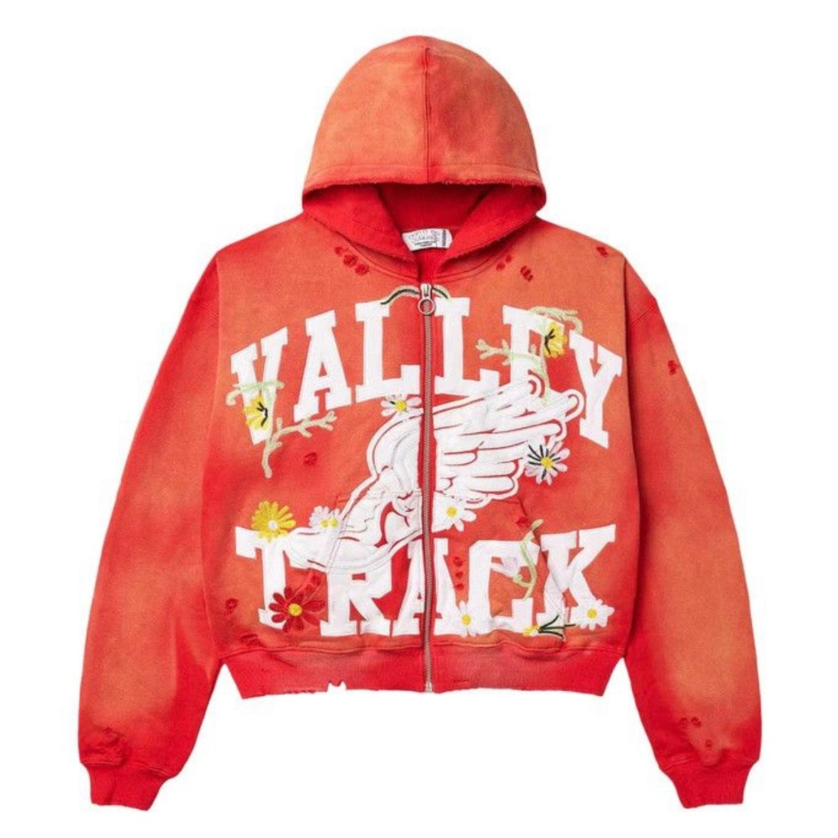 Vale Forever Garden Zip Up Hoodie (Red) - Preowned