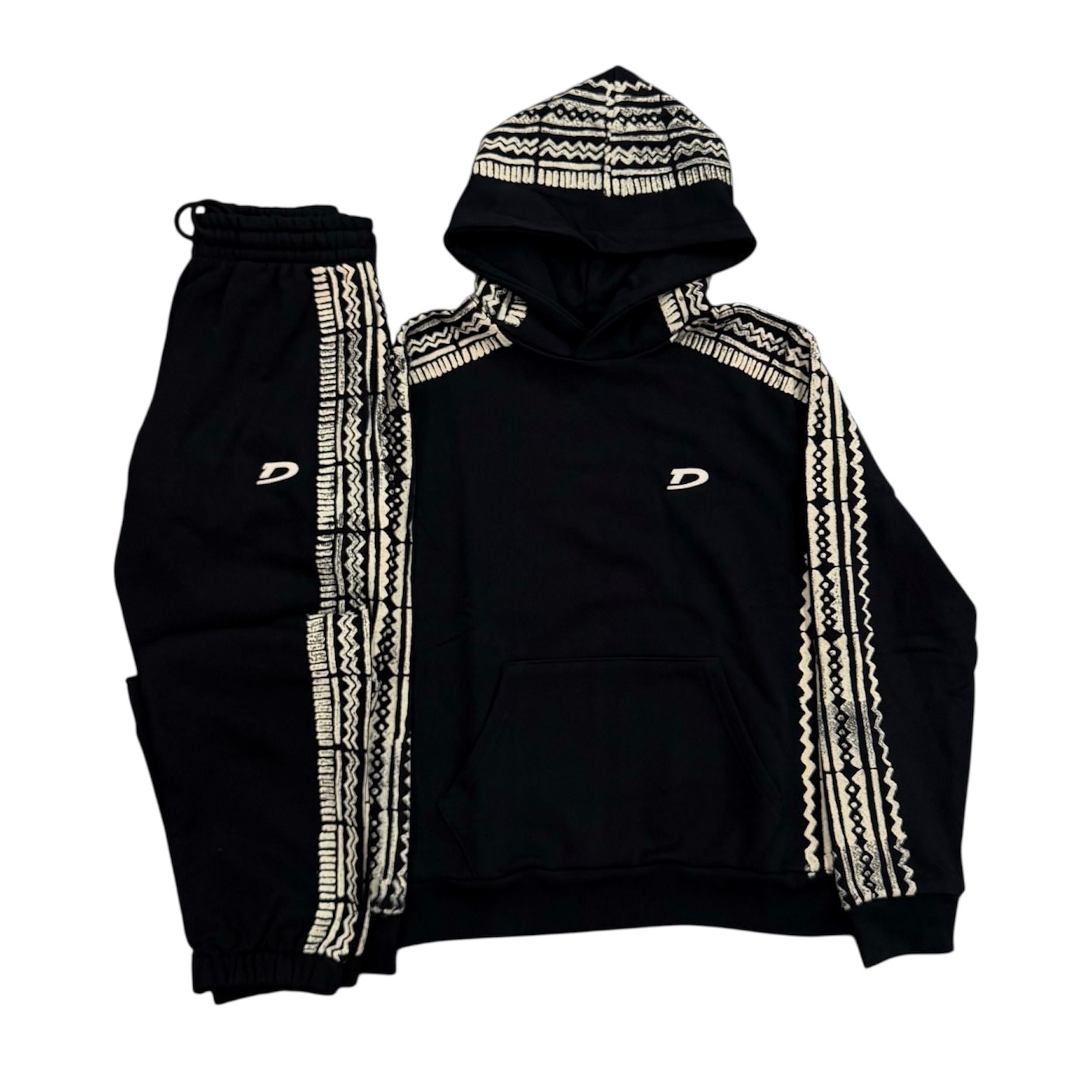 Denim Tears Mudcloth Sweatsuit (Black)