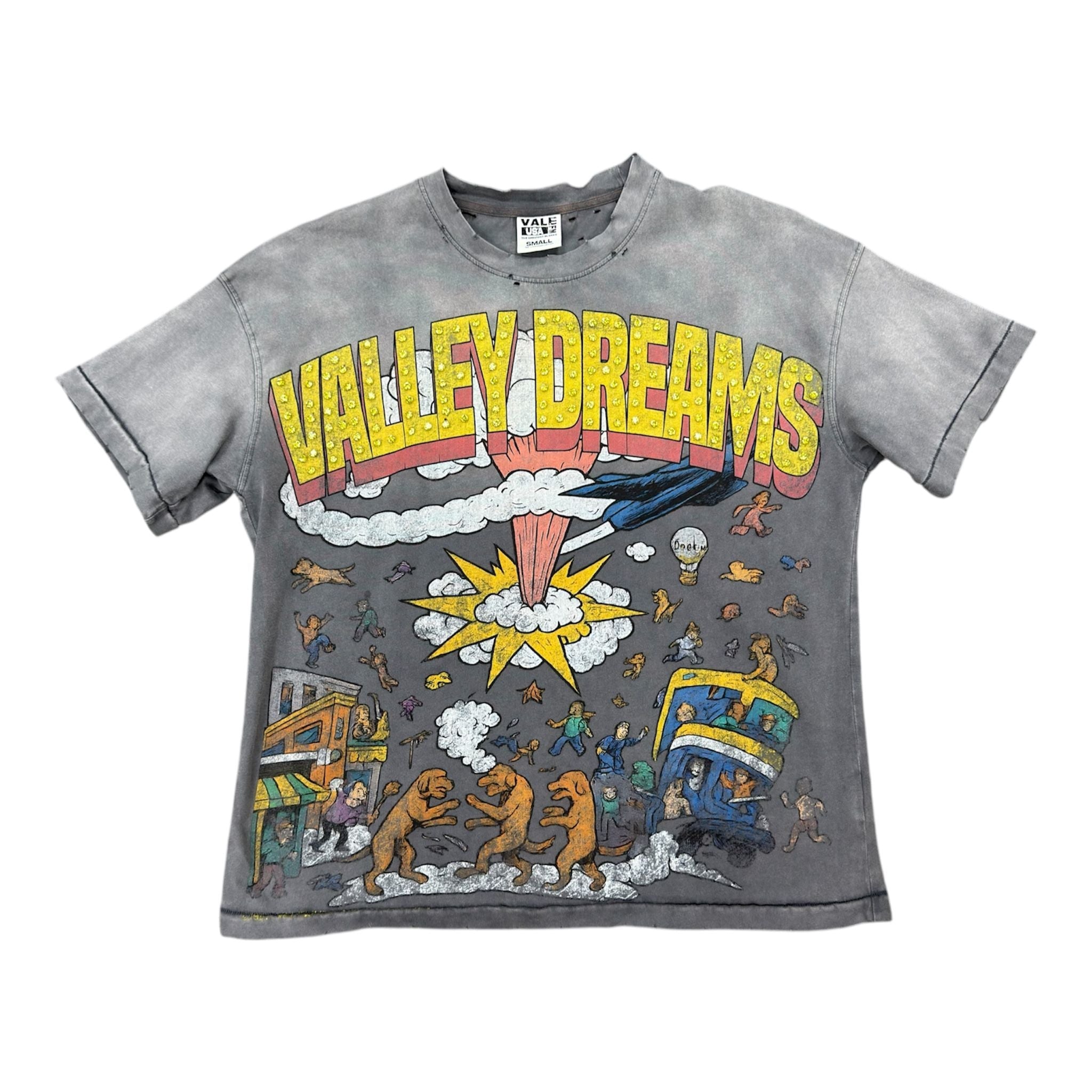 Vale Forever Faded Chaos Bling Tee (Black) - Preowned