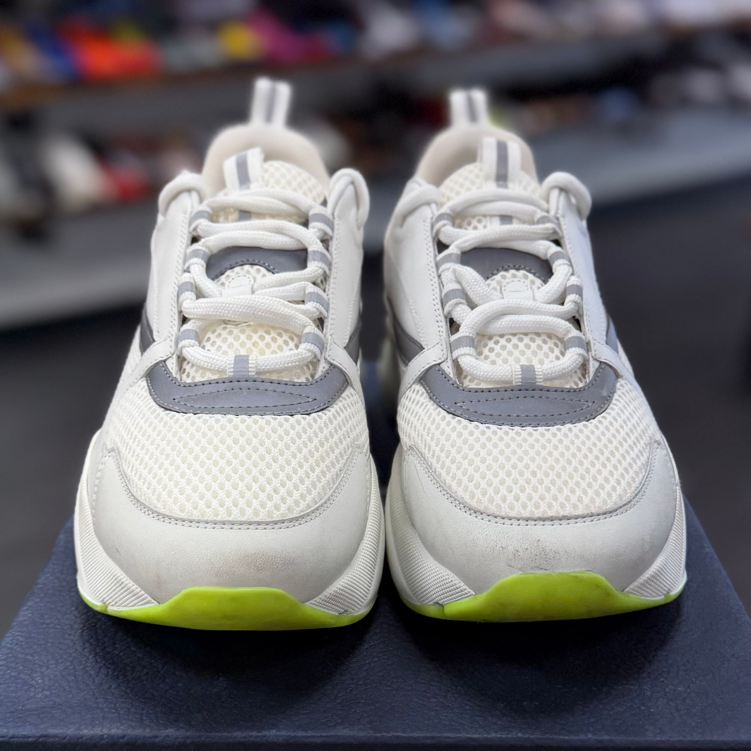 Dior B22 White Silver Fluo Green - Preowned