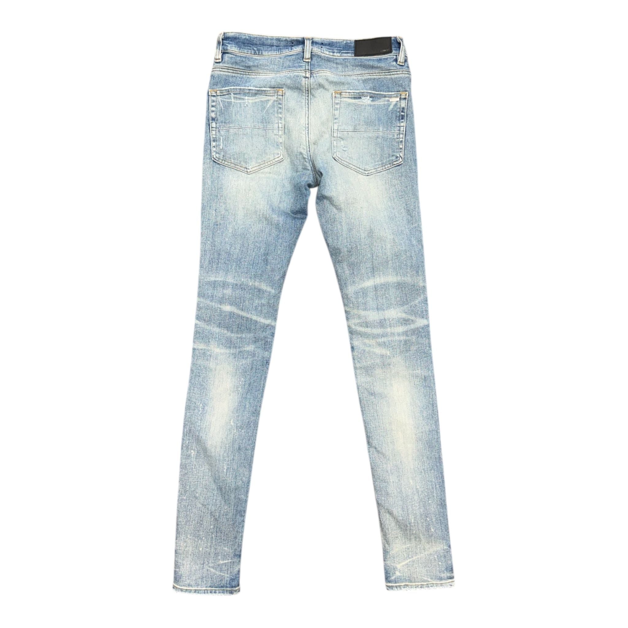 AMIRI MX1 Neon Plaid Jeans Clay Indigo - Preowned