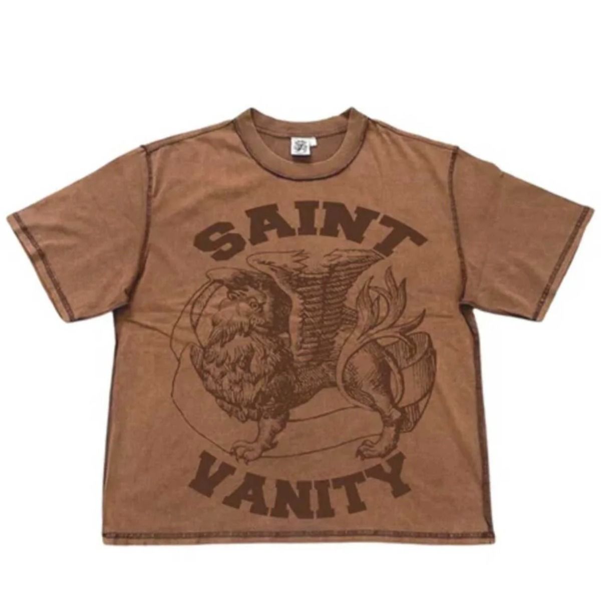 Saint Vanity Griffin Tee (Brown) - Preowned