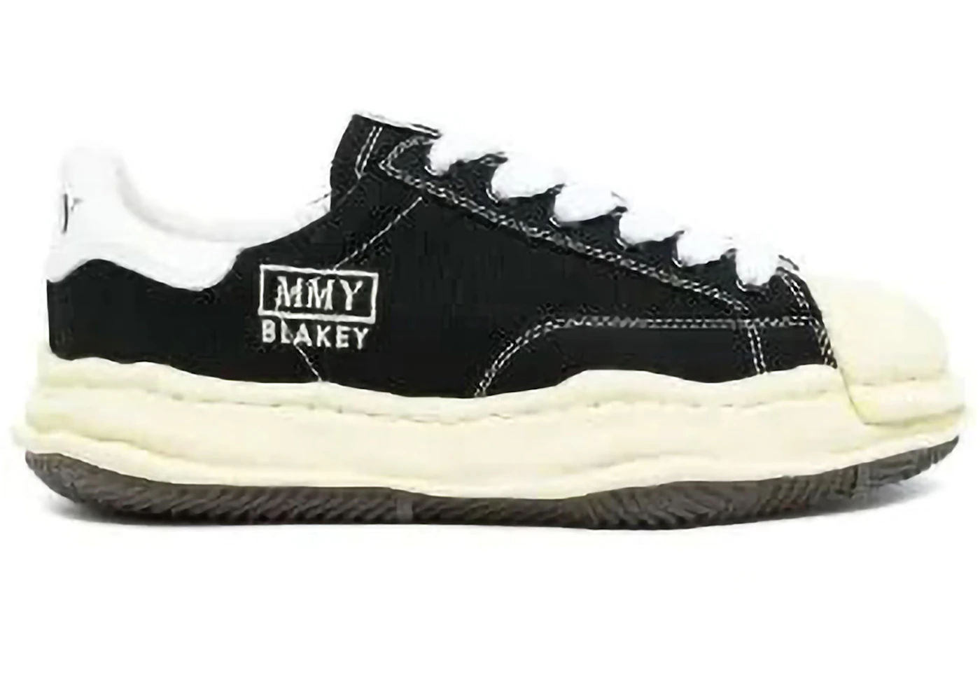 Maison Mihara Yasuhiro Blakey OG Sole Vintage Canvas Low Black - Preowned