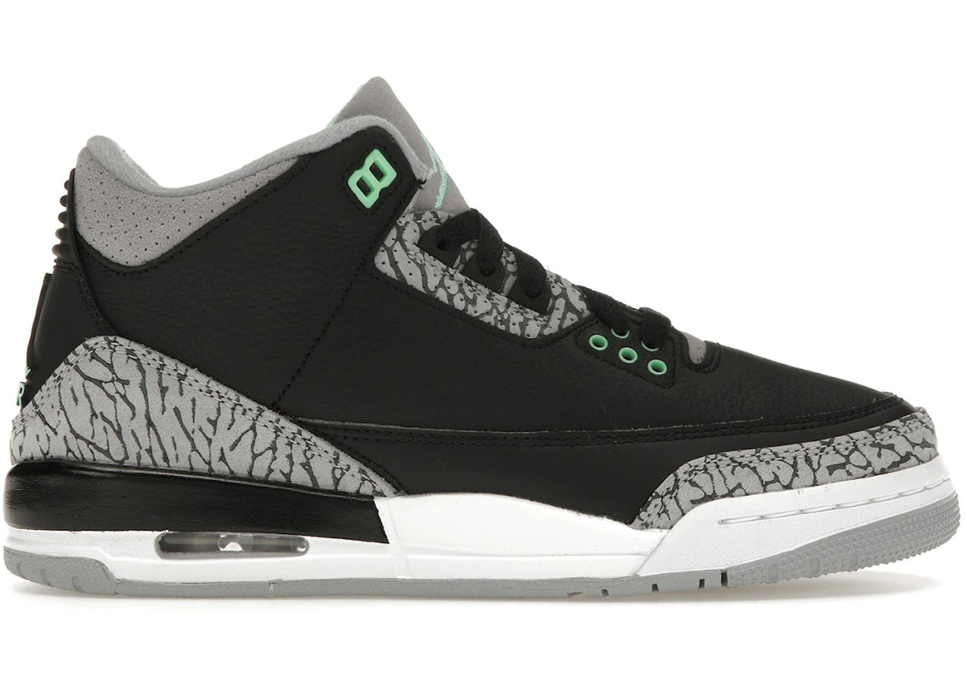 Jordan 3 Retro Green Glow (GS) - Preowned