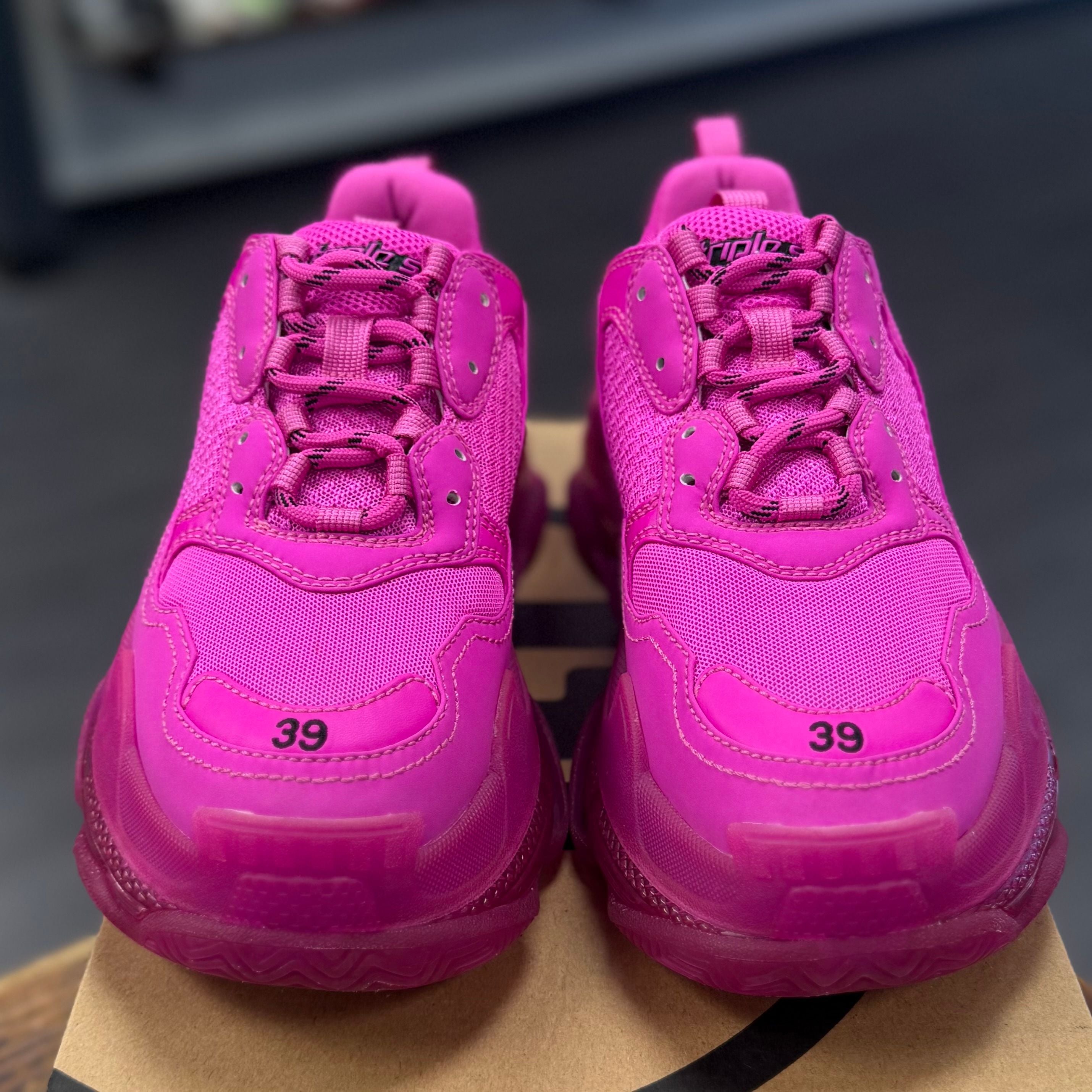 Balenciaga Triple S Clear Sole Pink (Women's) - Preowned