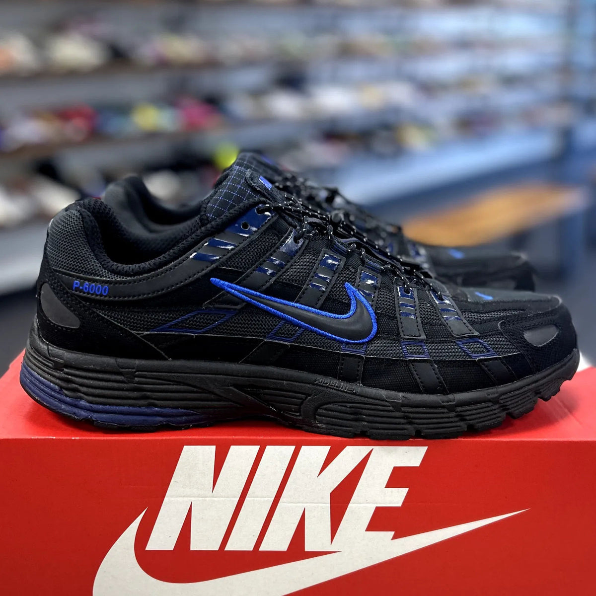 Nike P-6000 Black Anthracite Blue Void - Preowned