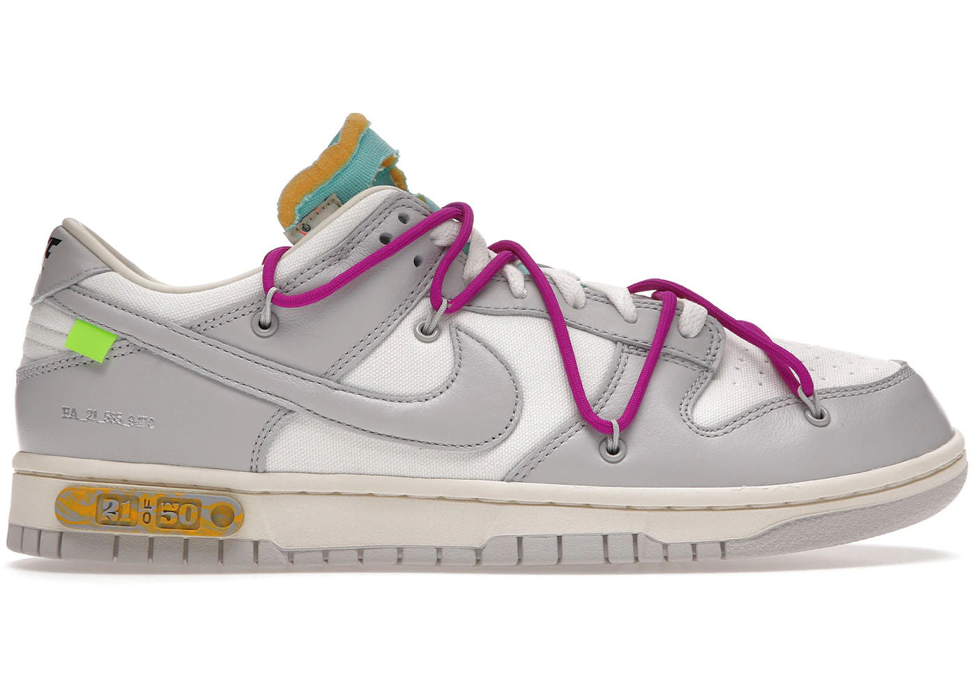 Nike Dunk Low Off-White Lot 21 - Preowned