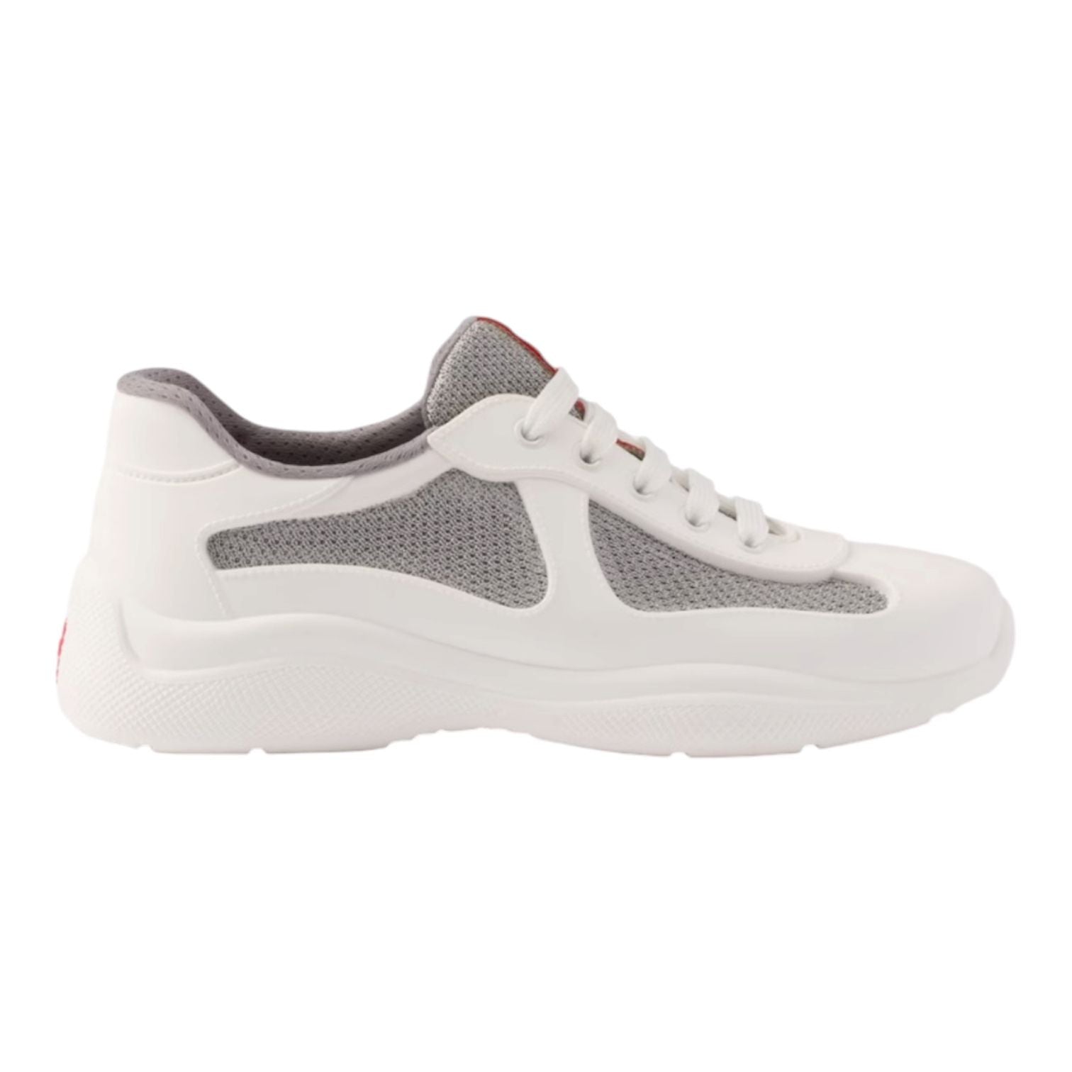 Prada America's Cup Rubber Sneaker (White)