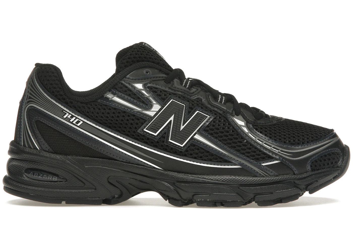 New Balance 740v2 Black Grey Silver - Preowned