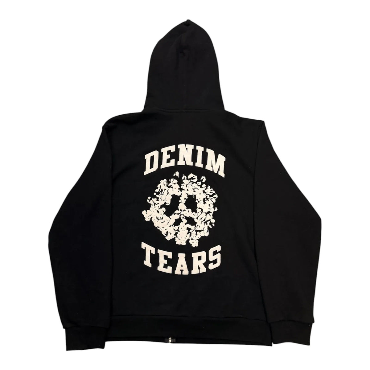 Denim Tears Denim University Zip Hoodie Black/White - Preowned