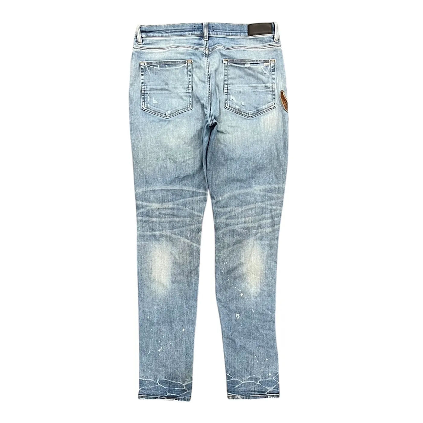 Amiri Biker Patch Jean (Clay Indigo) - Preowned