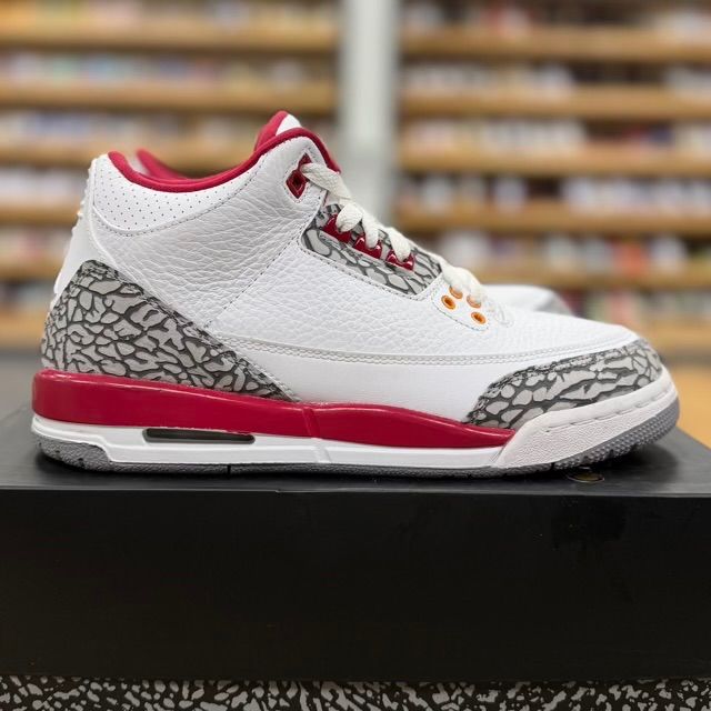 Jordan 3 Retro Cardinal (GS) - Preowned