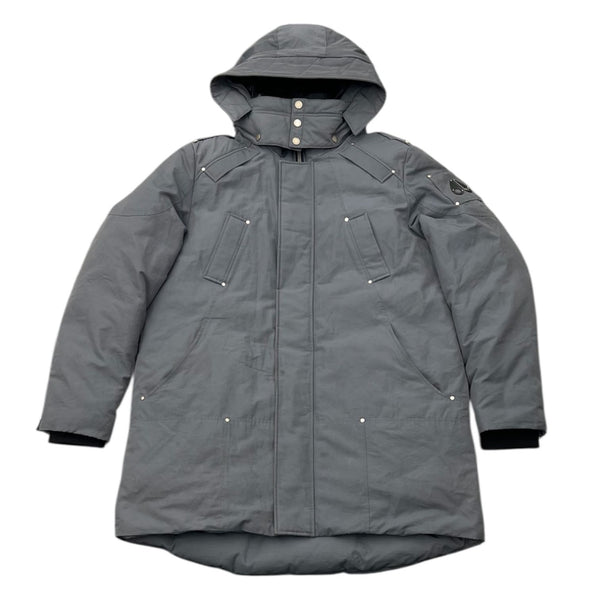Moose Knuckle Waterton Hooded Down Parka (Grey) - Preowned