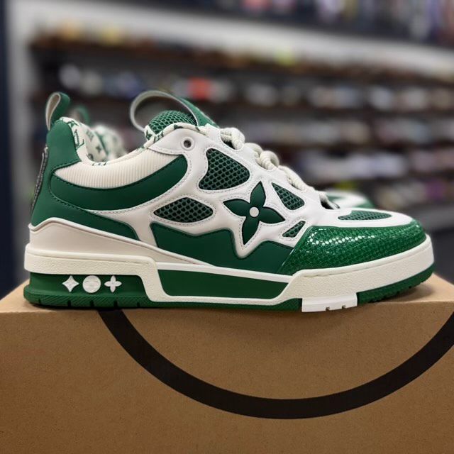 Louis Vuitton LV Skate Sneaker Green White - Preowned