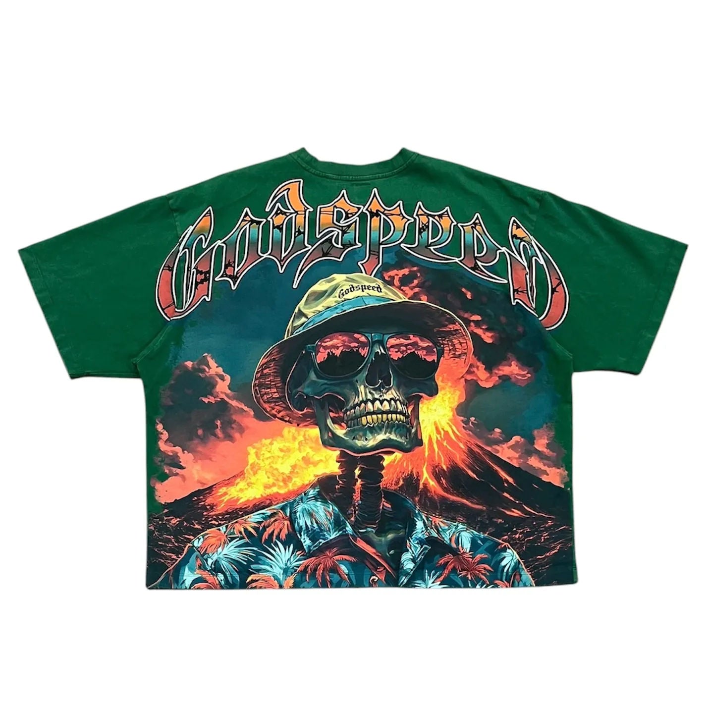 Godspeed Natural Disaster Tee (Forest Green) - Preowned