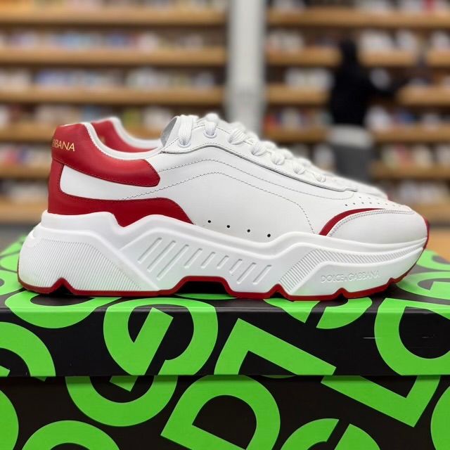 Dolce & Gabbana Daymaster Low White Red - Preowned