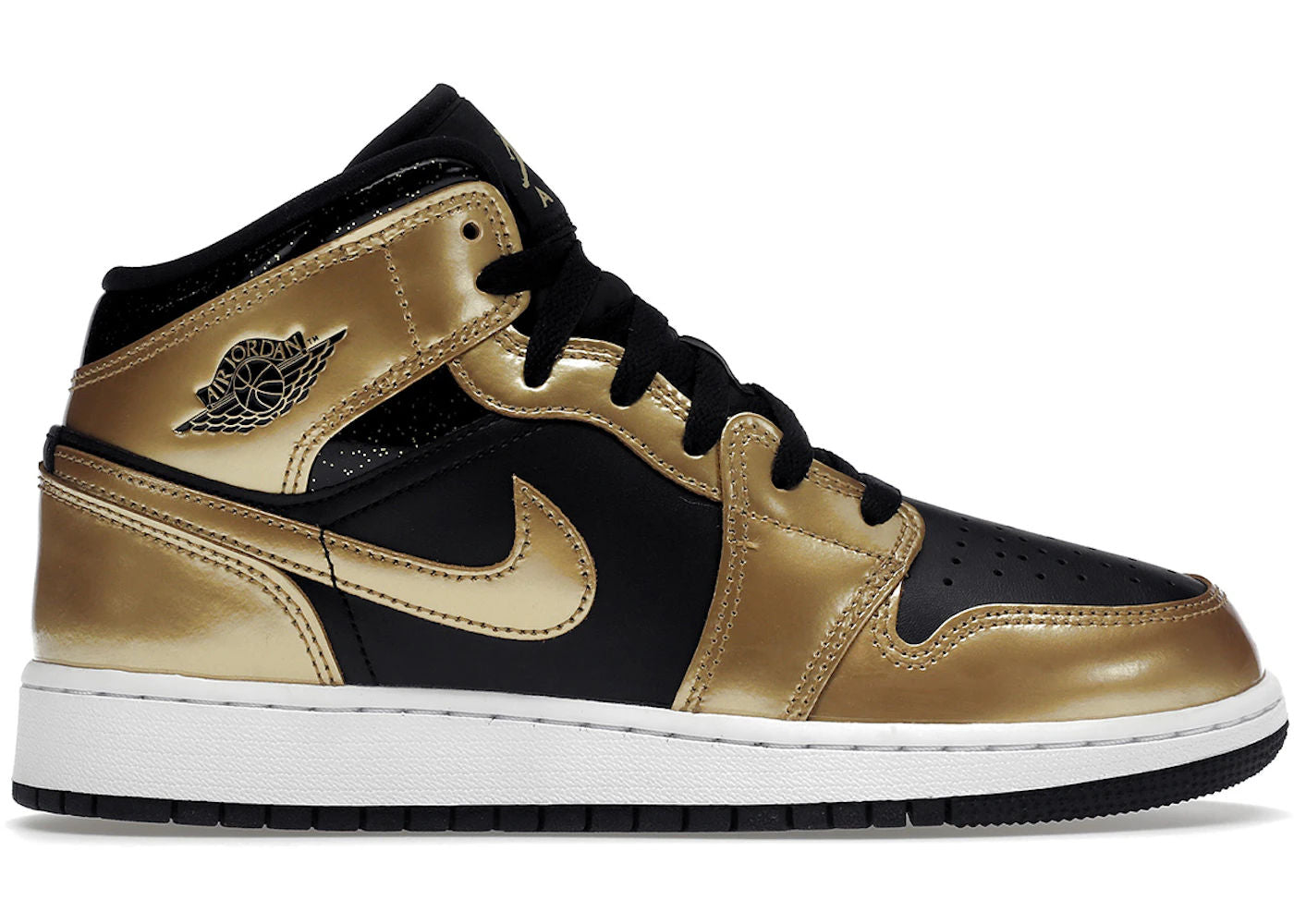 Jordan 1 Mid SE Metallic Gold Black (GS) - Preowned