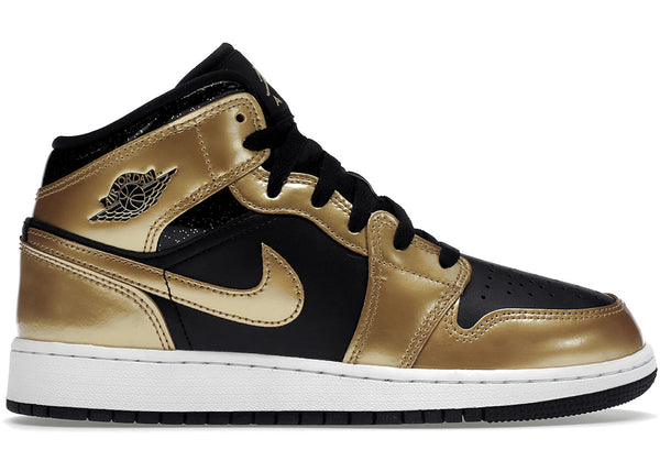 Jordan 1 Mid SE Metallic Gold Black (GS) - Preowned