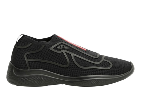 Prada America's Cup Slip-On (Black) - Preowned