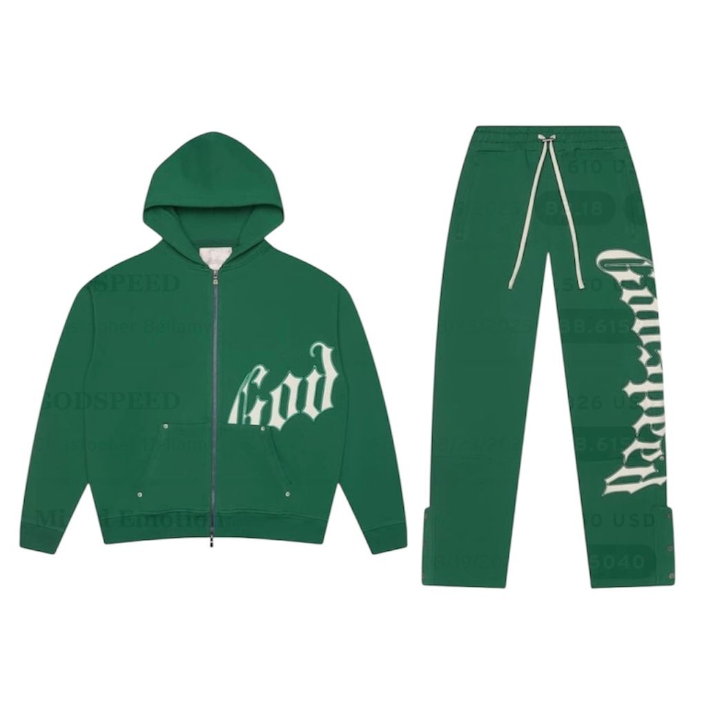 Godspeed OG Logo V2 Sweatsuit (Green/White)