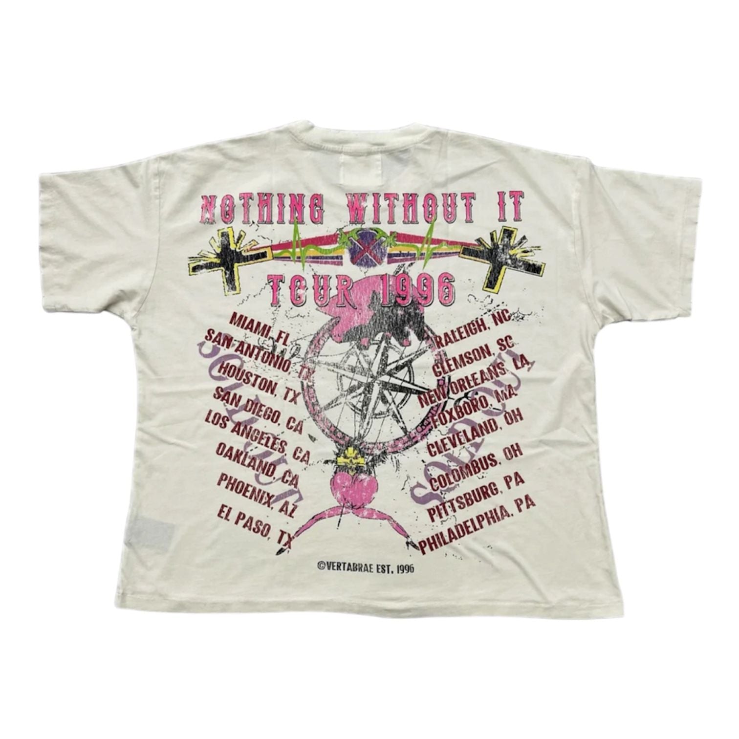 Vertabrae Tour Tee (Cream) - Preowned