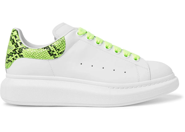 Alexander McQueen Oversized Neon Green Snake Print - Preowned
