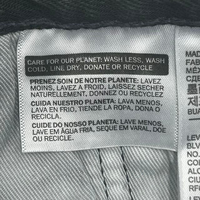 Denim Tears x Levi's Cotton Wreath Jean Black - Preowned