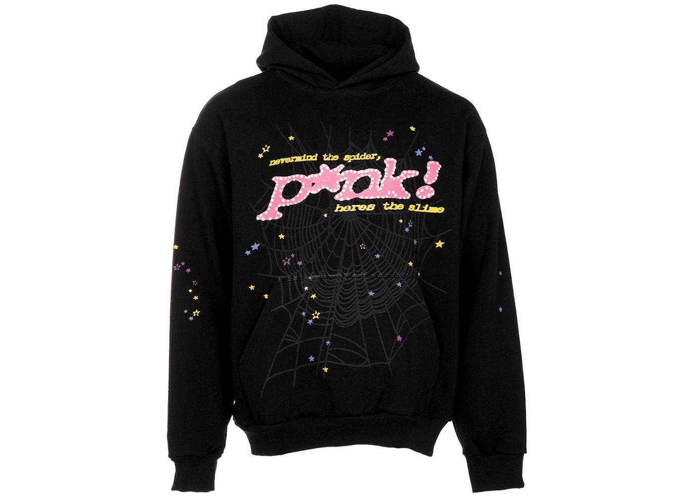 Sp5der P*NK Hoodie Black - Preowned