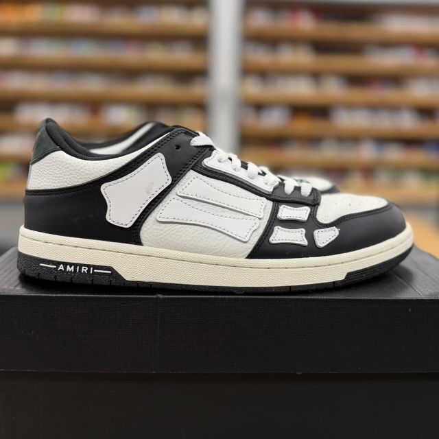 AMIRI Skel Top Low Black White - Preowned