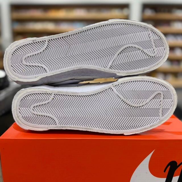 Nike Blazer Low sacai White Patent Leather - Preowned