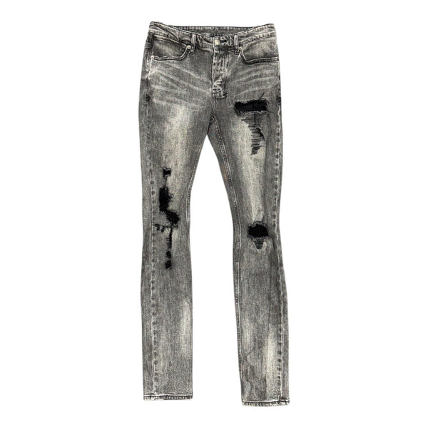 Ksubi Van Winkle Angst Trashed Denim (Grey) - Preowned
